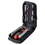 Wiha 44684 1/4in Nut Driver & Bit Set, 40 Piece