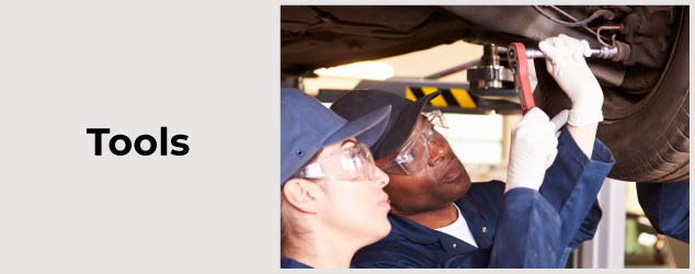 Tools - Student working on car with teacher