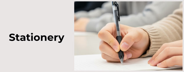 Stationery - person using pen