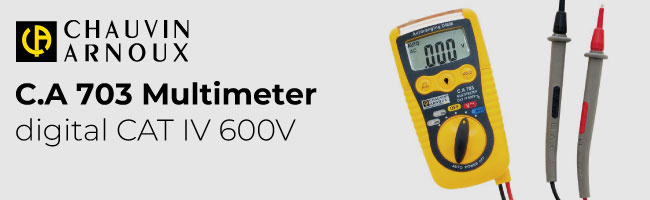 Chauvin Arnoux P01191740Z C.A 703 Multimeter digital CAT IV 600V
