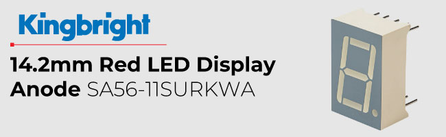 14.2mm Red LED Display Anode