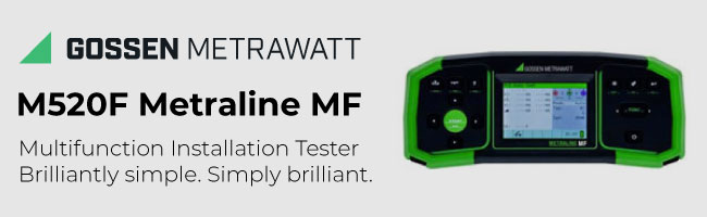 Gossen Metrawatt M520F METRALINE MF Electrical Tester IP40 CAT III 600V