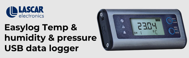 Lascar EL-SIE-6+ Easylog Temp & humidity & pressure USB data logger