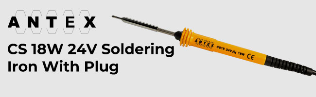 Antex CS 18w 24V soldering iron with plug