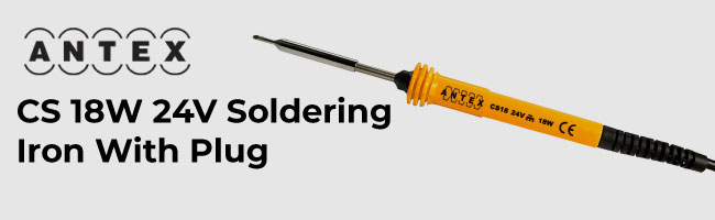 Antex CS 18w 24V soldering iron with plug