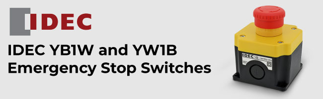  IDEC YB1W and YW1B Emergency Stop Switch