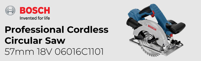  Bosch 06016C1101 Professional Cordless Circular Saw 57mm 18V Case Included