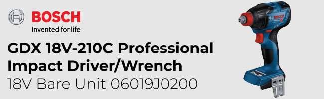 Bosch 06019J0200 GDX 18V-210 C Professional Impact Driver/Wrench 18V Bare Unit