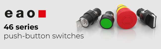 EAO 46 series bush button switches