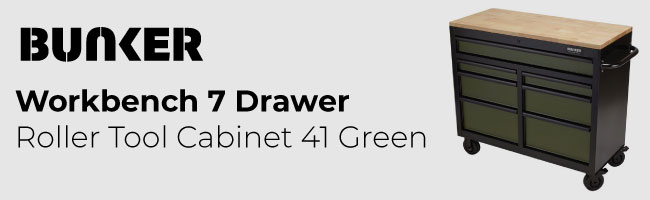 Workbench 7 Drawer Roller Tool Cabinet 41 Green