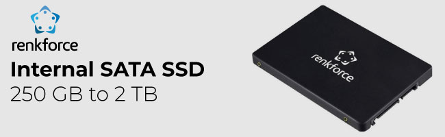 Black SATA SSD internal drive