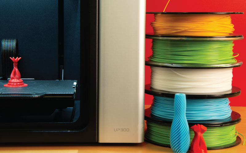 Tiertime printer with filament