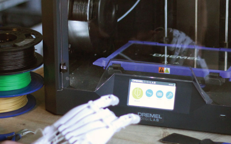 Dremel 3D printer with filament
