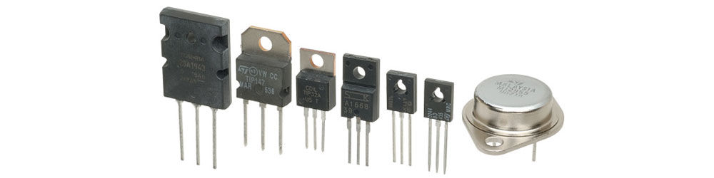 Row of PNP transistors