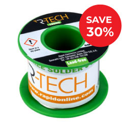 R-TECH Lead-Free Solder Wire 18SWG
