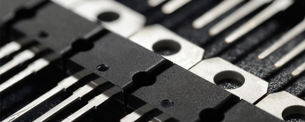 Zoomed in transistors