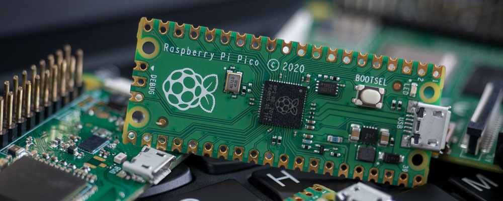 Close up of a Raspberry Pi