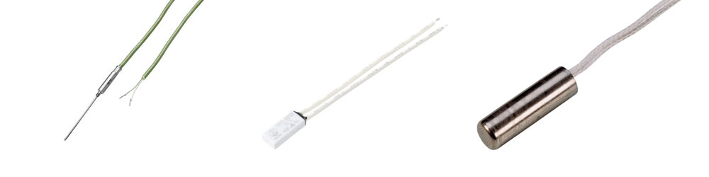 Three different temperature sensors