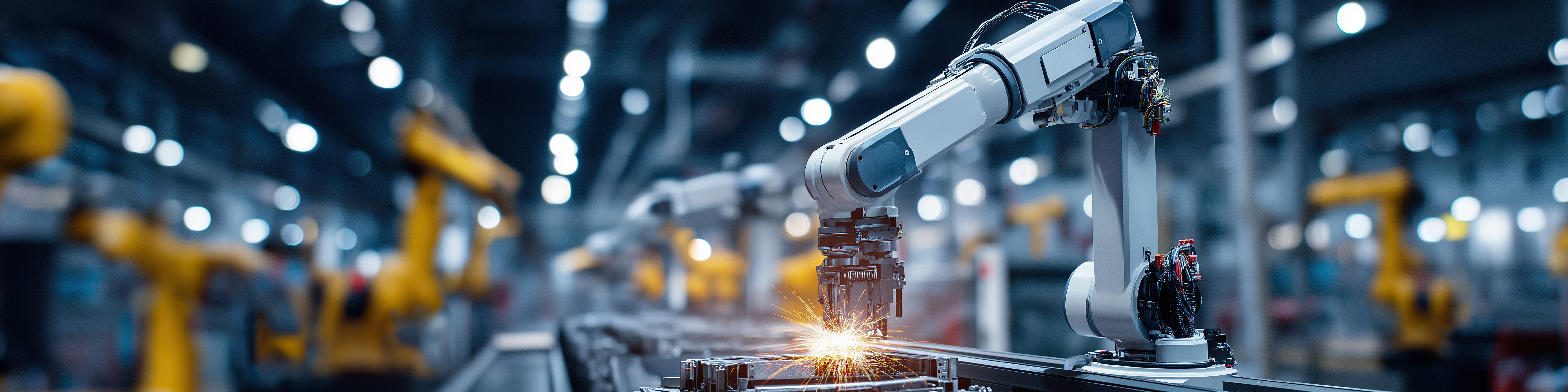 Raspberry Pi monitoring machine sensors on a factory production line