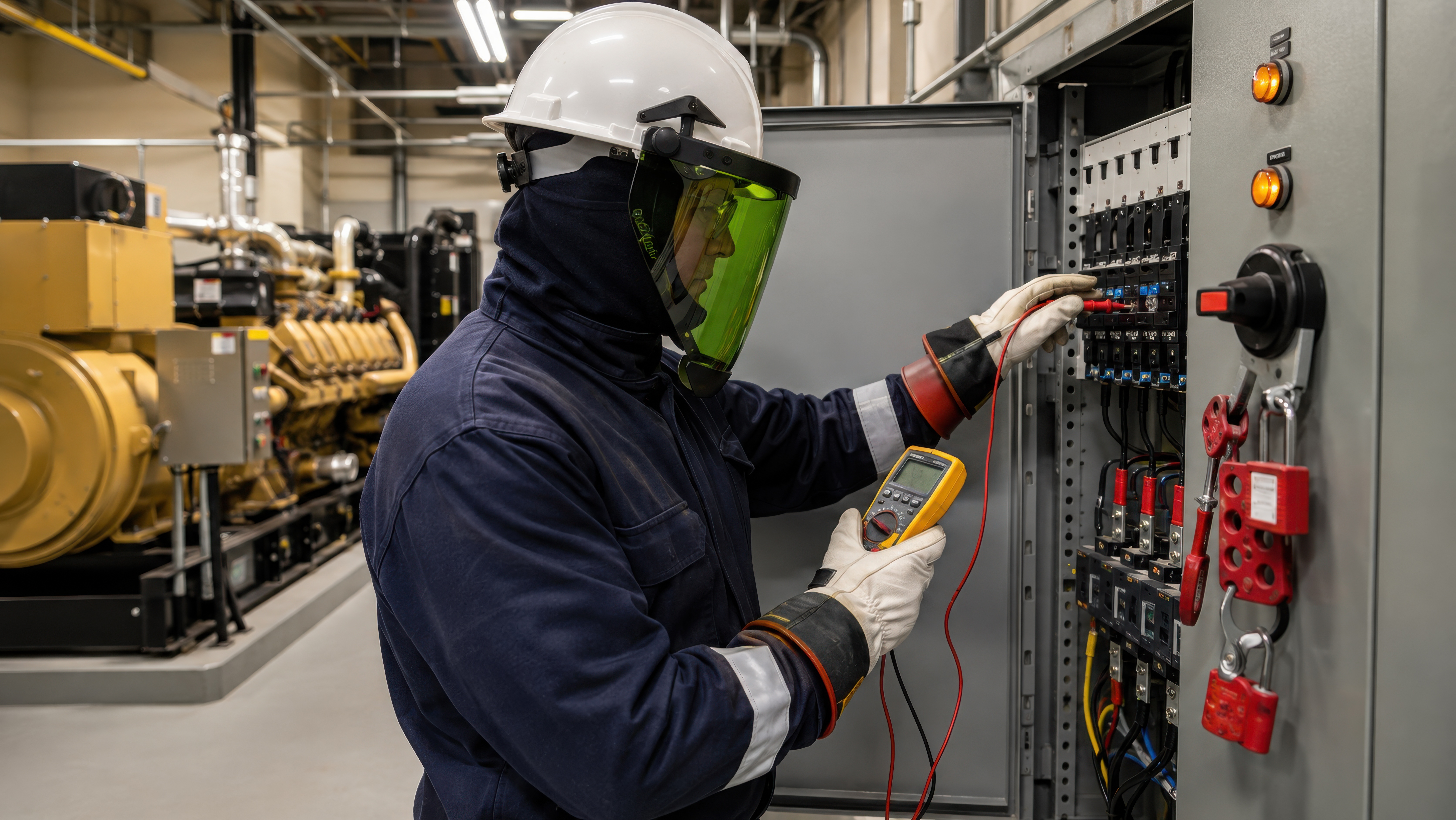 Gossen Metrawatt METRAHIT IM E-DRIVE BT multimeter testing an electric motor