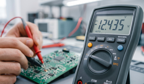 Testing volts multimeter