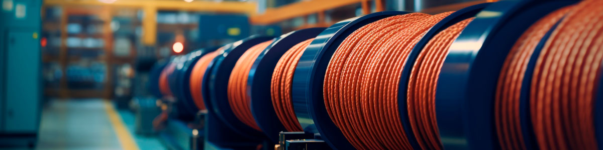Cable and wire on reels