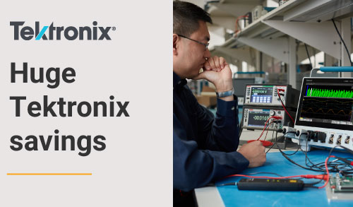 Huge savings on stocked Tektronix equipment
