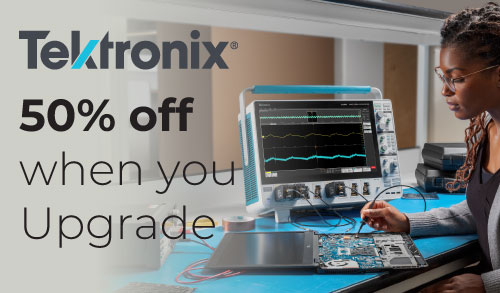 Upgrade your Tektronix oscilloscope at 50% off