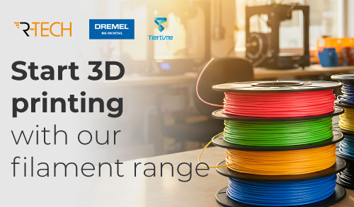 Introducing our R-TECH 3D printer filament range