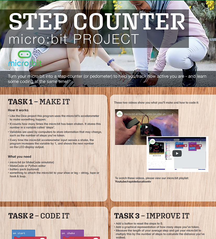Micro:bit Step Counter