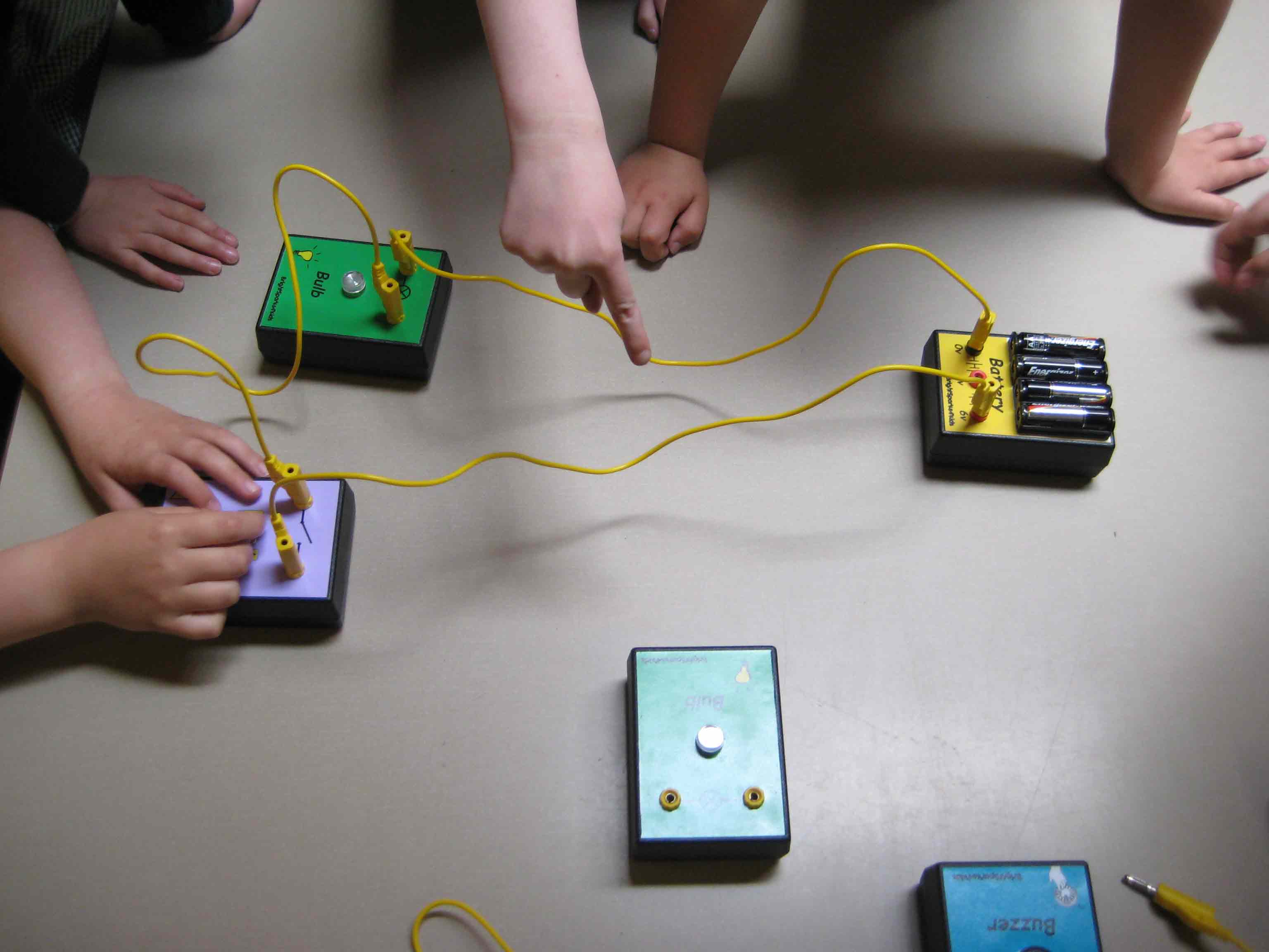 Children using the Starter Kit units