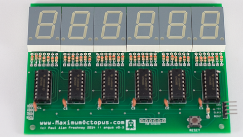 6-Digit 7-segment Counter Angus Maximum Octopus Kit