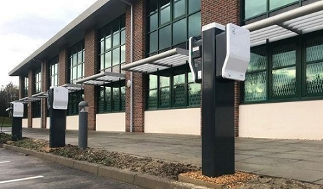 Schneider chargers fitted at Southampton Business Park