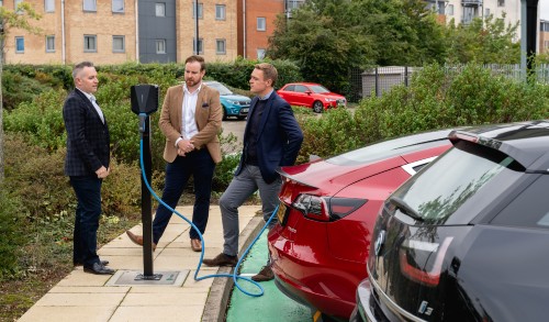 Replenishh EV charging hub visited by Colchester MP 