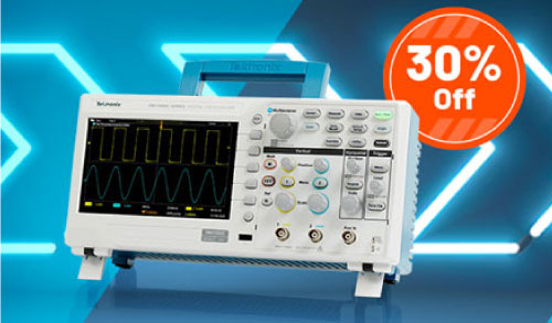 30% off Tektronix TBS1000C Oscilloscopes