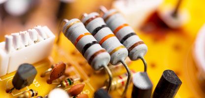 Royal Ohm logo on red and white background